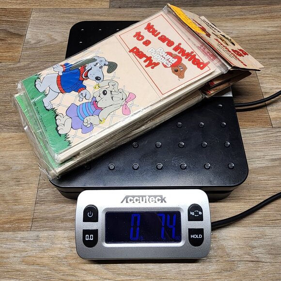 VTG 1986 Pound Puppies Party Invitations‎ w/Envelopes New Sealed Set Of 5 Packs - Picture 5 of 5